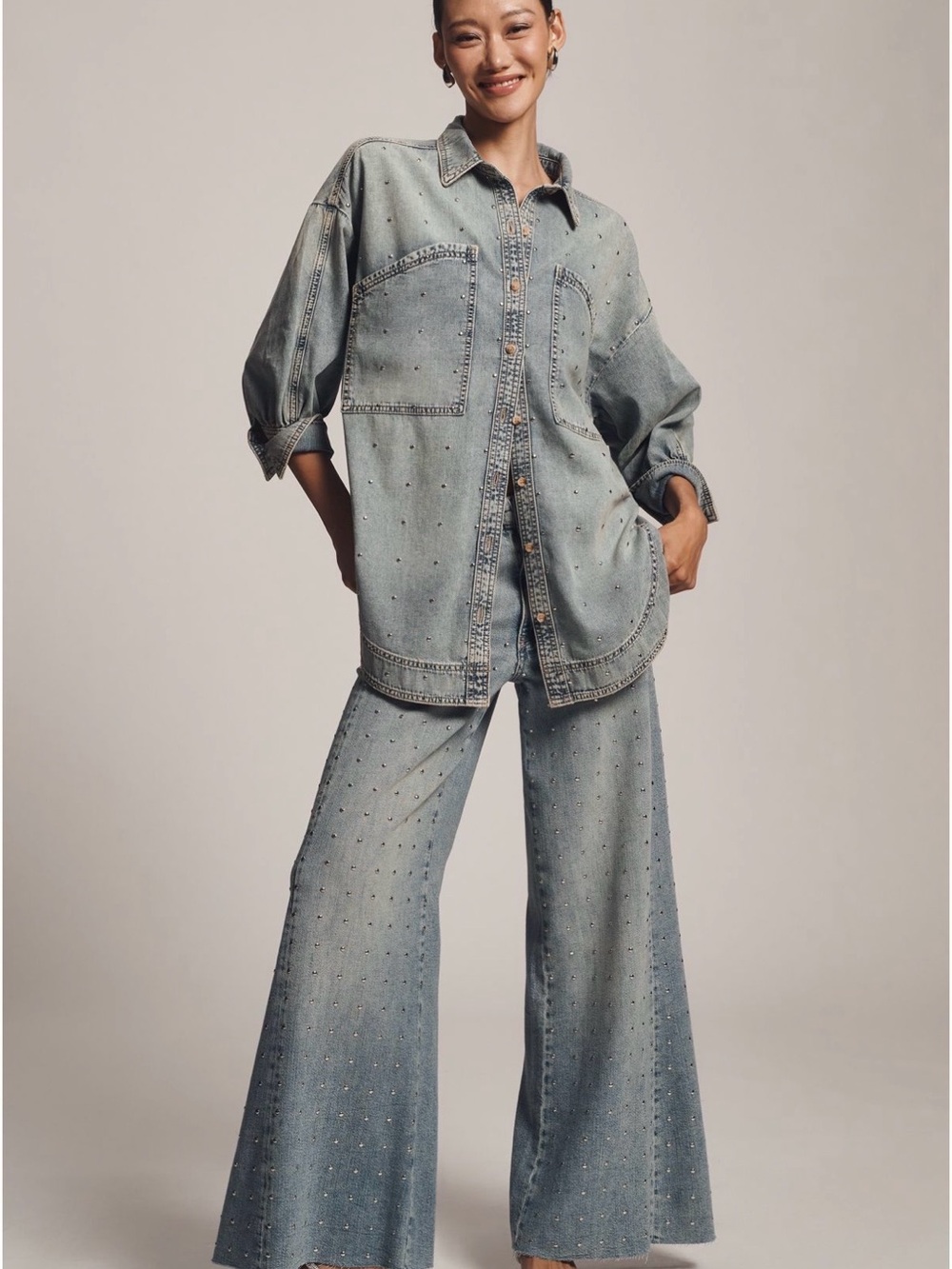 Anthropologie Pilcro Studded Jeans 25 NWT - Picture 1 of 14